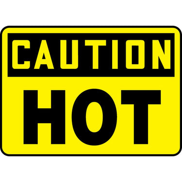 Caution Hot Sign - Model MCPGC22BVP